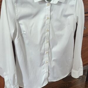 Banana Republic White Tailored Fit Shirt
